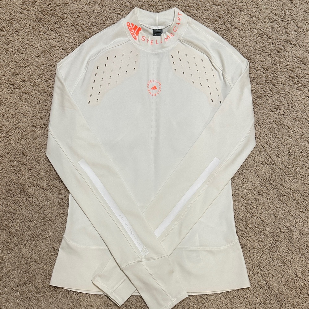 NWOT Adidas by Stella McCartney White and Orange Sweatshirt